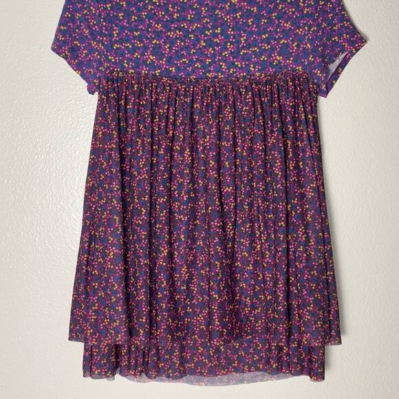 Matilda Jane Walking On a Cloud Mesh Babydoll Top Purple Women's Size Medium - Picture 13 of 16